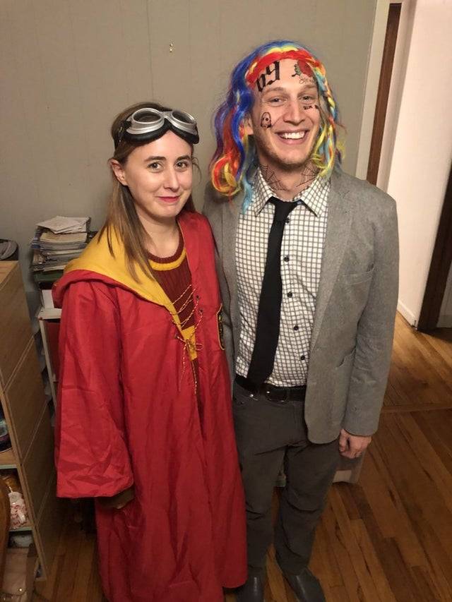 ?My girlfriend wanted to do a Quidditch costume and told me to dress up as a snitch.? Via u/Tekasnitch