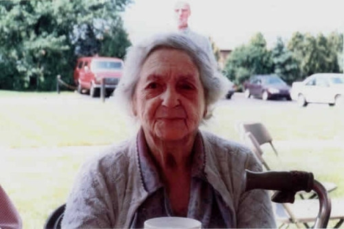 Grandpa’s GhostThis picture, taken of the photographer’s grandmother shortly after she moved into a nursing home in 1997, shows an older man standing behind her. However, the photographer reports that there was no man there while the picture was being taken — and that, years later, members of the family realized he looked a lot like the grandmother’s husband, then deceased for three years. (Source)