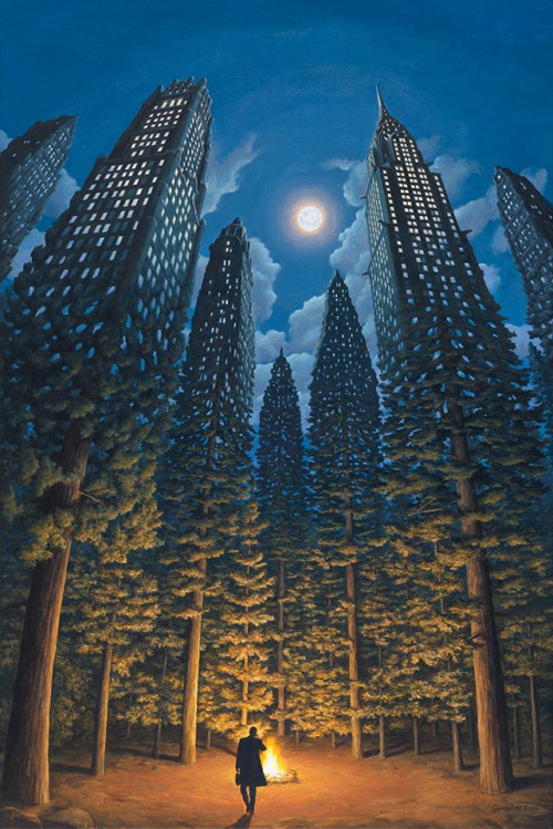 &ldquo;The Arboreal Office&rdquo; by Rob Gonsalves, completed October 2014
