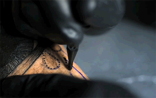 A tattoo needle in slow motion (Source)