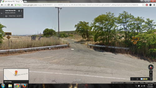 On Google Maps Street View, if you go to the scene of the Zodiac Killer&rsquo;s first crime, you can see the Zodiac Symbol spray painted on a sign. Location: 38°5′41.61″N 122°8′38.24″W. 