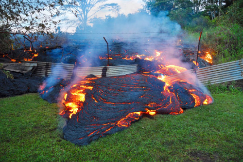 A slow-moving river of molten lava from an erupting volcano crept over residential and farm property on Hawaii&rsquo;s Big Island at the end of October.REUTERS/U.S. Geological Survey &amp; Via BusinessInsider