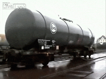 Storage Tank Destruction Description from the source: Hot gas/air in the sealed container is left to cool. The air pressure difference inside is so great that the structure is compromised.GIF made by Sixpenceee. Original video via YouTube.