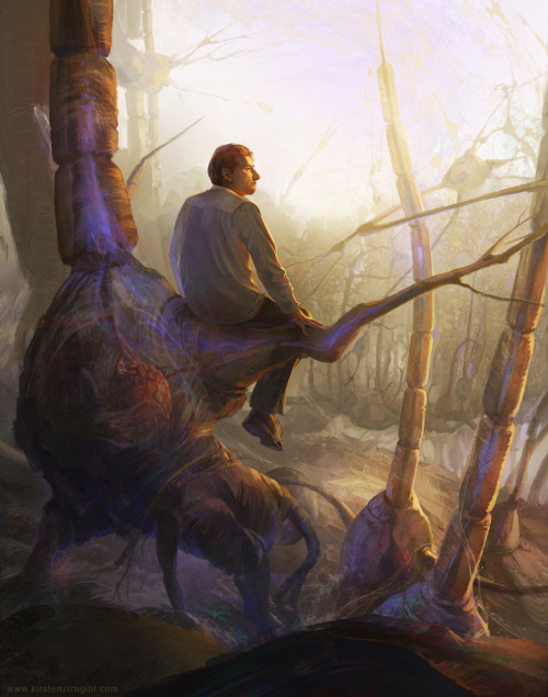 Reddit user Sternik&rsquo;s boyfriend is a neuroscientist. She painted this portrait of him as a present for Christmas. 