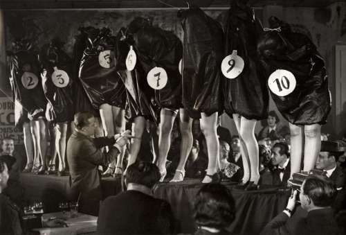 Most beautiful leg contest held in Paris in 1936