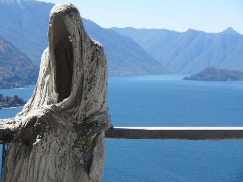 The above is a statute like sculpture that was found to be near the cliff-side at Lake Como, Italy. (Source)