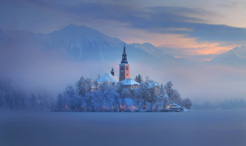 Bled, SloveniaSheltered by picturesque mountains, Bled was founded in 1004 and considered so beautiful by the Holy Roman Emperor that it was gifted to the Bishop of Brixen. The castle at Bled sits in the center of the enchanting Lake Bled which borders the town. The town of 5,000 is now notable for having some of the most beautiful health spas in the area. Source: Emlii